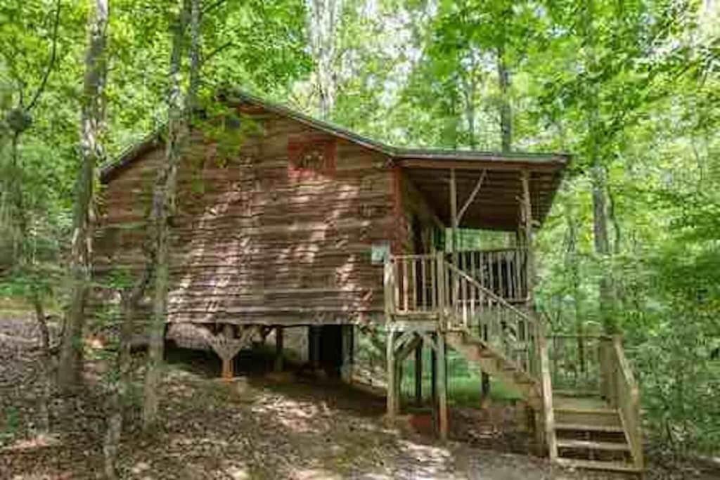 Cozy Cabin: River View With Hot Tub Dahlonega Exterior photo